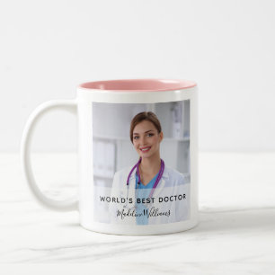 Taza Bicolor Nombre de la mejor foto Médica del mundo