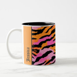 Taza Bicolor Nombre de la Moda de tigre Stripes para impresión 