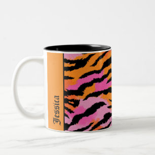 Taza Bicolor Nombre de la Moda de tigre Stripes para impresión 