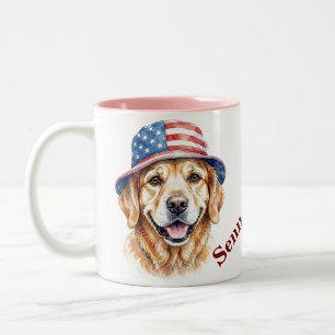 Taza Bicolor Nombre de tipografía moderna simple y fresca para