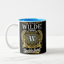 Taza Bicolor Nombre de Wilde