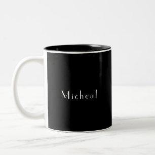 Taza Bicolor Nombre del Personalizado personalizado moderno en