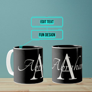 Taza Bicolor Nombre e Inicializado