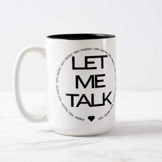 Taza Bicolor Nombre 'Em Coffee Mug