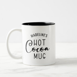 Taza Bicolor Nombre guión de cacao caliente de dos tonos café t