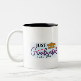 Taza Bicolor Nombre personal recién graduado 2023