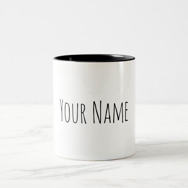 Taza Bicolor Nombre personalizado (Centro)