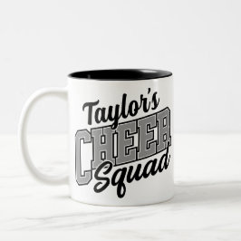 Taza Bicolor NOMBRE personalizado Barrera de animadores de la e