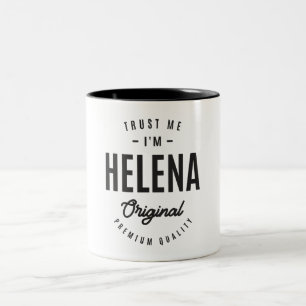 Taza Bicolor Nombre personalizado de Helena