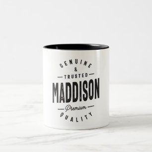 Taza Bicolor Nombre personalizado de Maddison