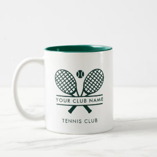 Taza Bicolor Nombre personalizado del club de tenis Country Clu