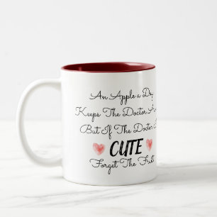 Taza Bicolor Nombre personalizado del guión del guión del Chist