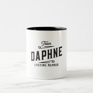 Taza Bicolor Nombre personalizado del miembro de la duración de