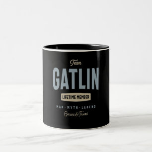 Taza Bicolor Nombre personalizado del miembro de Team Gatlin Li