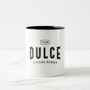 Taza Bicolor Nombre personalizado del miembro de tiempo de vida