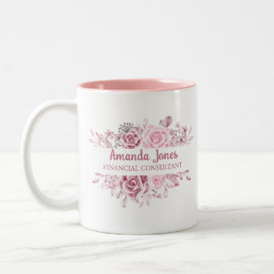 Taza Bicolor Nombre personalizado Finanzas CFO Controller