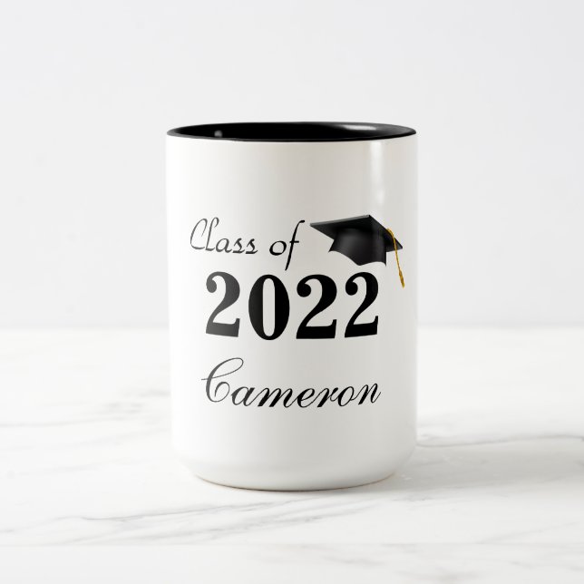 Taza Bicolor Nombre personalizado Grad Mug (Centro)
