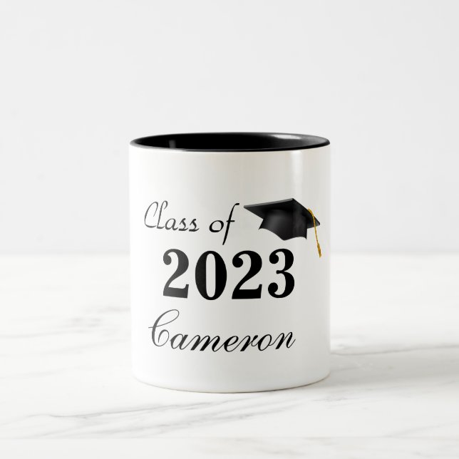 Taza Bicolor Nombre personalizado Grad Mug (Centro)
