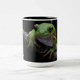 Taza Bicolor Nombre personalizado Mugs de rana