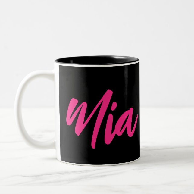 Taza Bicolor Nombre personalizado personalizado Personalizado M (Izquierda)