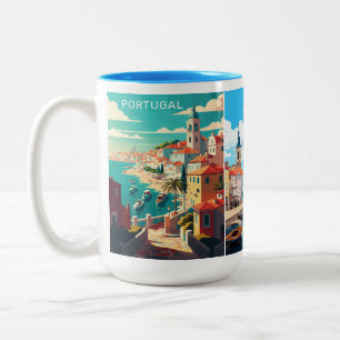 Taza Bicolor Nombre personalizado Portugal