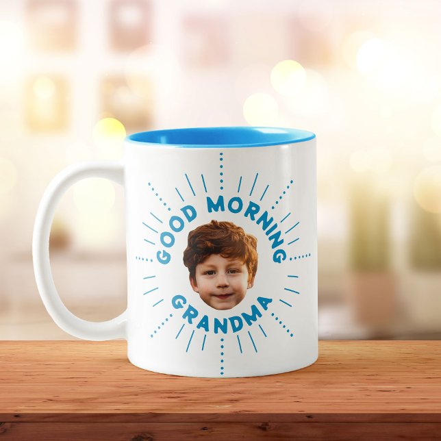 Taza Bicolor Nombre personalizado y foto - estilo retro, lleno  (Subido por el creador)