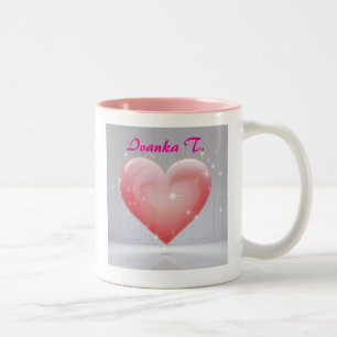 Taza Bicolor Nombre personalizado y foto para regalo