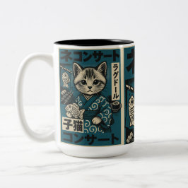 Taza Bicolor Noodle Neko