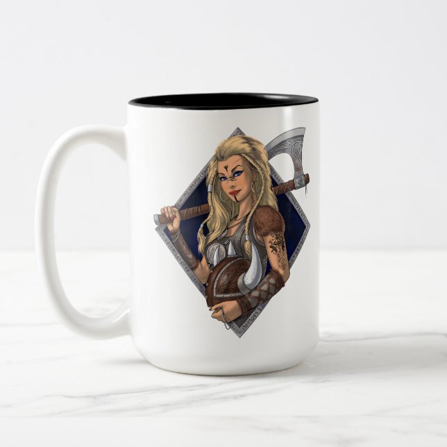 Taza Bicolor Norse Viking Warrier (Izquierda)