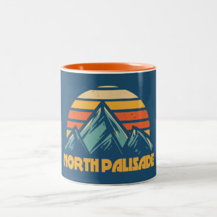 Taza Bicolor North Palisade California Retro Turquesa
