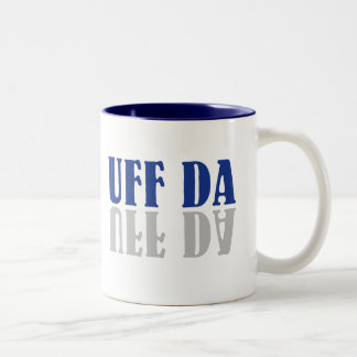Taza Bicolor Noruego sueco escandinavo divertido de UFF DA