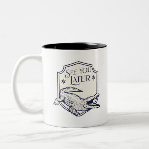 Taza Bicolor Nos vemos luego en el caimán