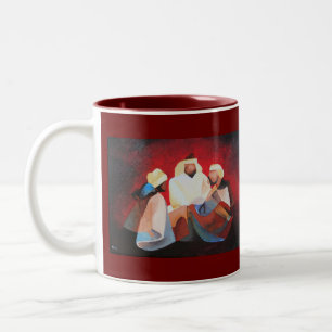 Taza Bicolor Nosotros Tres Reyes Los Sabios De Los Navidades