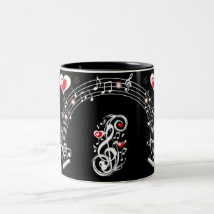 Taza Bicolor Nota de amor_