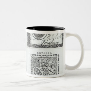 Taza Bicolor Notas de la moneda continental