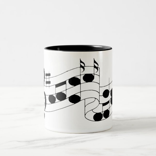 Taza Bicolor notas musicales (Centro)