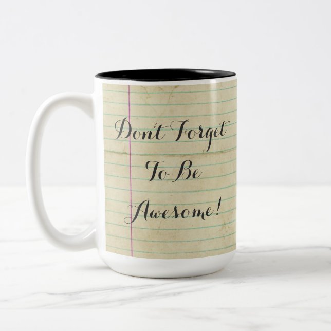Taza Bicolor NotebookDFTBA no olvida ser impresionante (Izquierda)