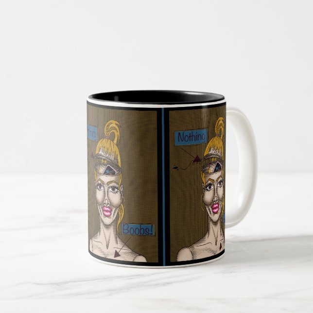 Taza Bicolor Nothing (Anverso derecho)