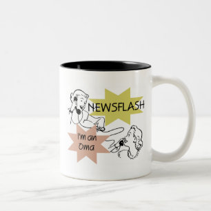 Taza Bicolor Noticia de última hora soy camisetas y regalos de