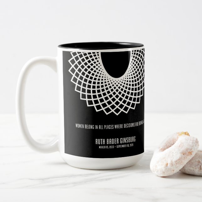 Taza Bicolor Notorio RBG (Con donut)