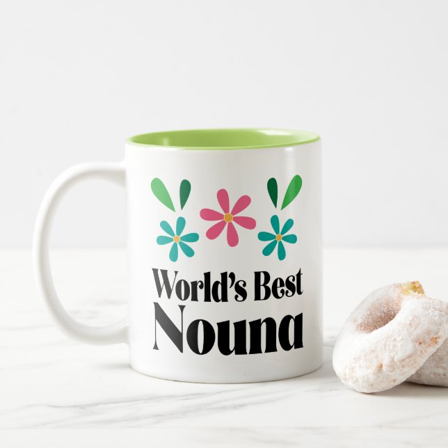 Taza Bicolor Nouna Godparent Gift (Con donut)