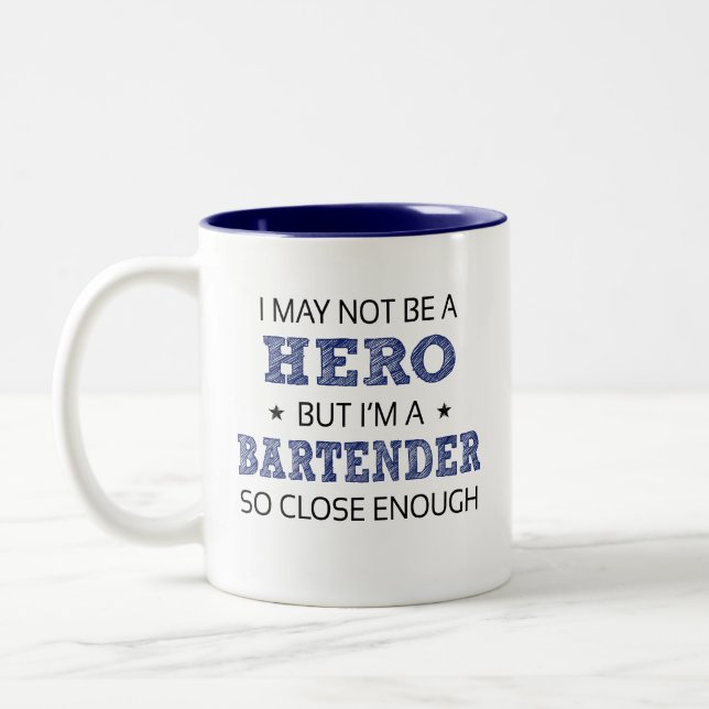 Taza Bicolor Novedad de barman (Izquierda)