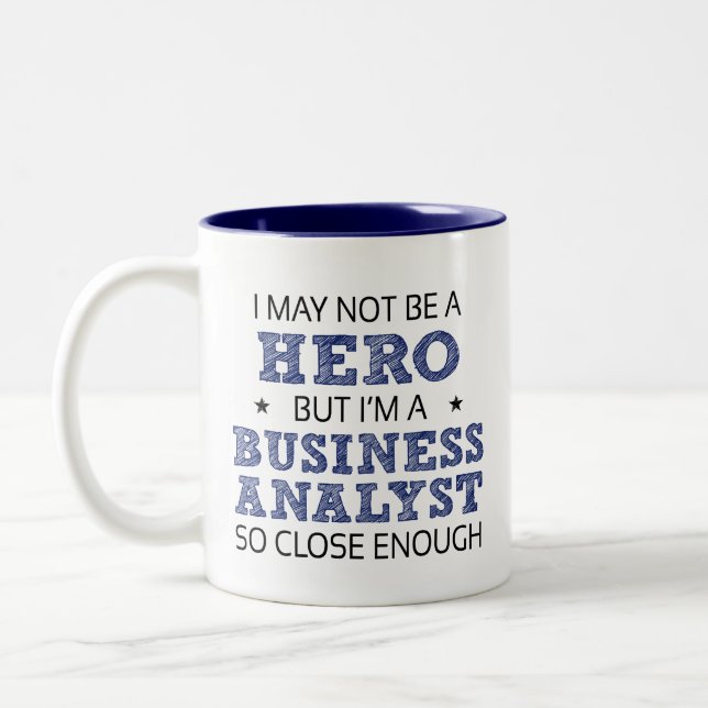 Taza Bicolor Novedad de Business Analyst (Izquierda)