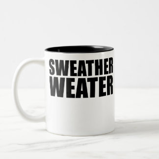 Taza Bicolor Novedad de caída de la temperatura del suéter del 