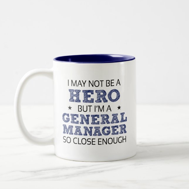 Taza Bicolor Novedad de General Manager (Izquierda)