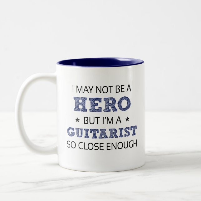 Taza Bicolor Novedad guitarista (Izquierda)