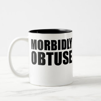 Taza Bicolor Novedad mórbidamente obtusa