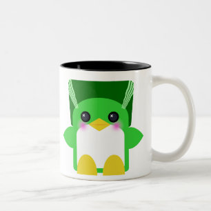 Taza Bicolor Novia de Frankenstein Pingüino Kawaii