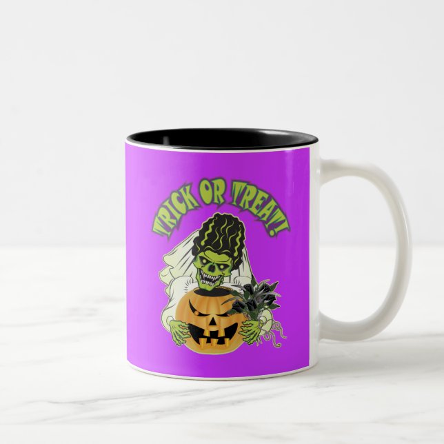 Taza Bicolor Novia de Frankenstein Skull (Derecha)