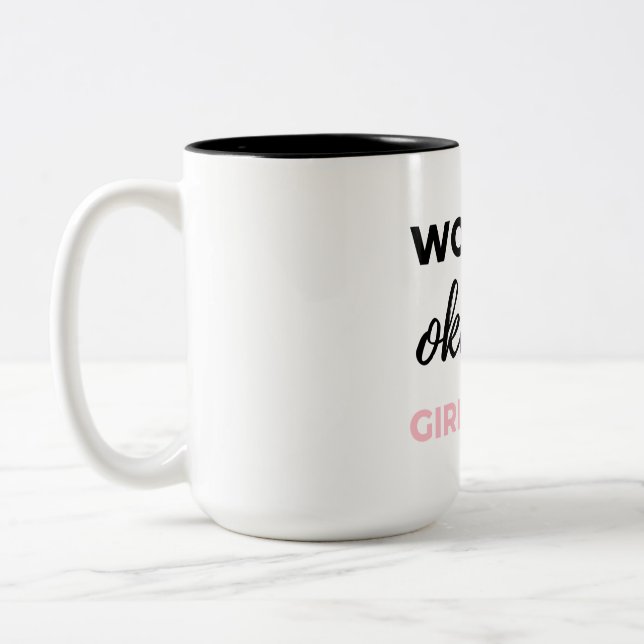 Taza Bicolor Novia Negra Más o Menos del Mundo (Izquierda)